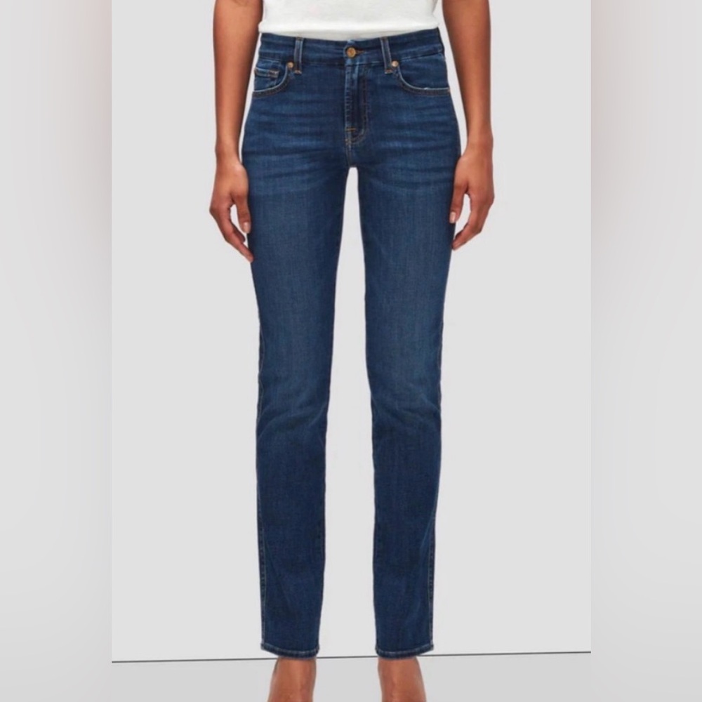 7 For All Mankind Kimmie Straight Leg Jeans Sz 26